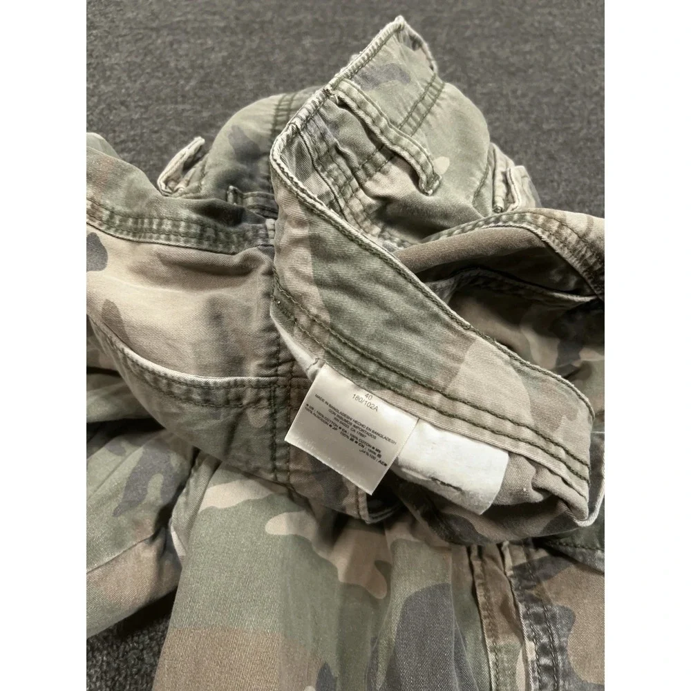 Old Navy Camo Cargo Shorts Mens 30 Camouflage Lived-In Straight Built-In Flex